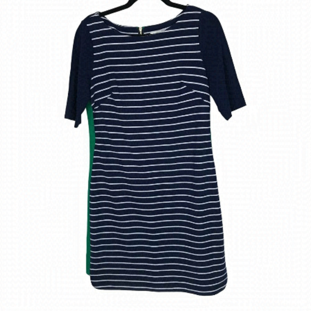 Eliza J Blue & White Striped Dress Size 10